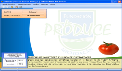 Sistema Experto para el control de Plagas y Enfermedades en Cultivos de Michoacán. Proyecto Desarrollado para la Fundación Produce Michoacán.