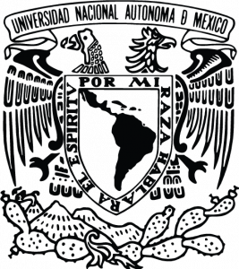 UNAM negro con fondo transparente