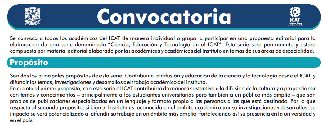Convocatoria Comité Editorial