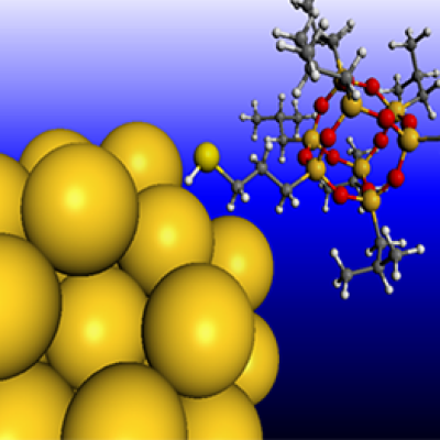 Nanopartículas de oro con POSStiol